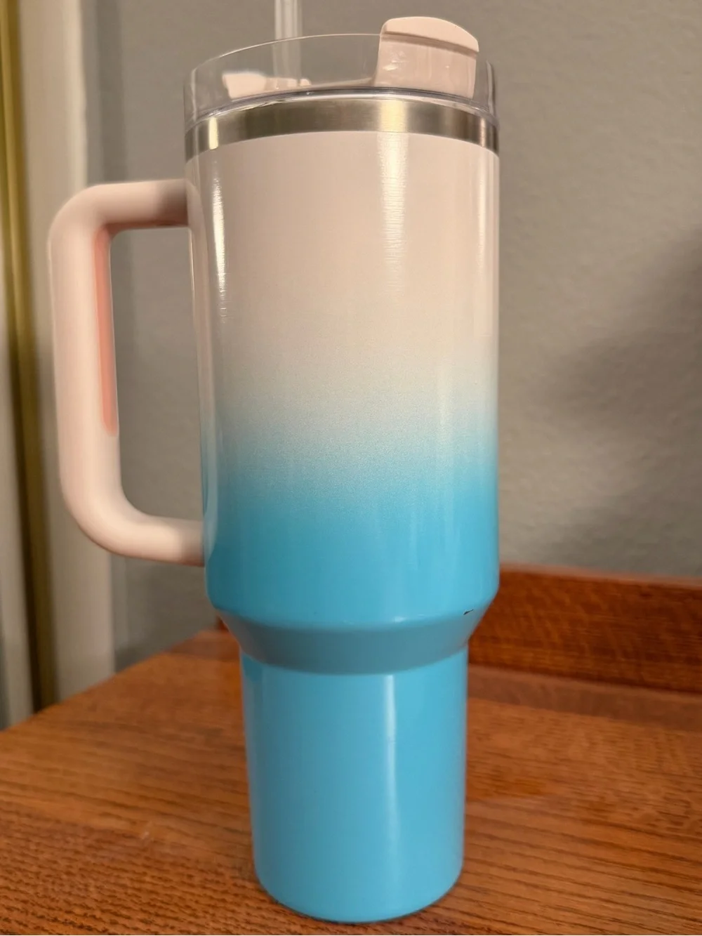 Stanley 40oz Ombre Pool Blue Travel Tumbler